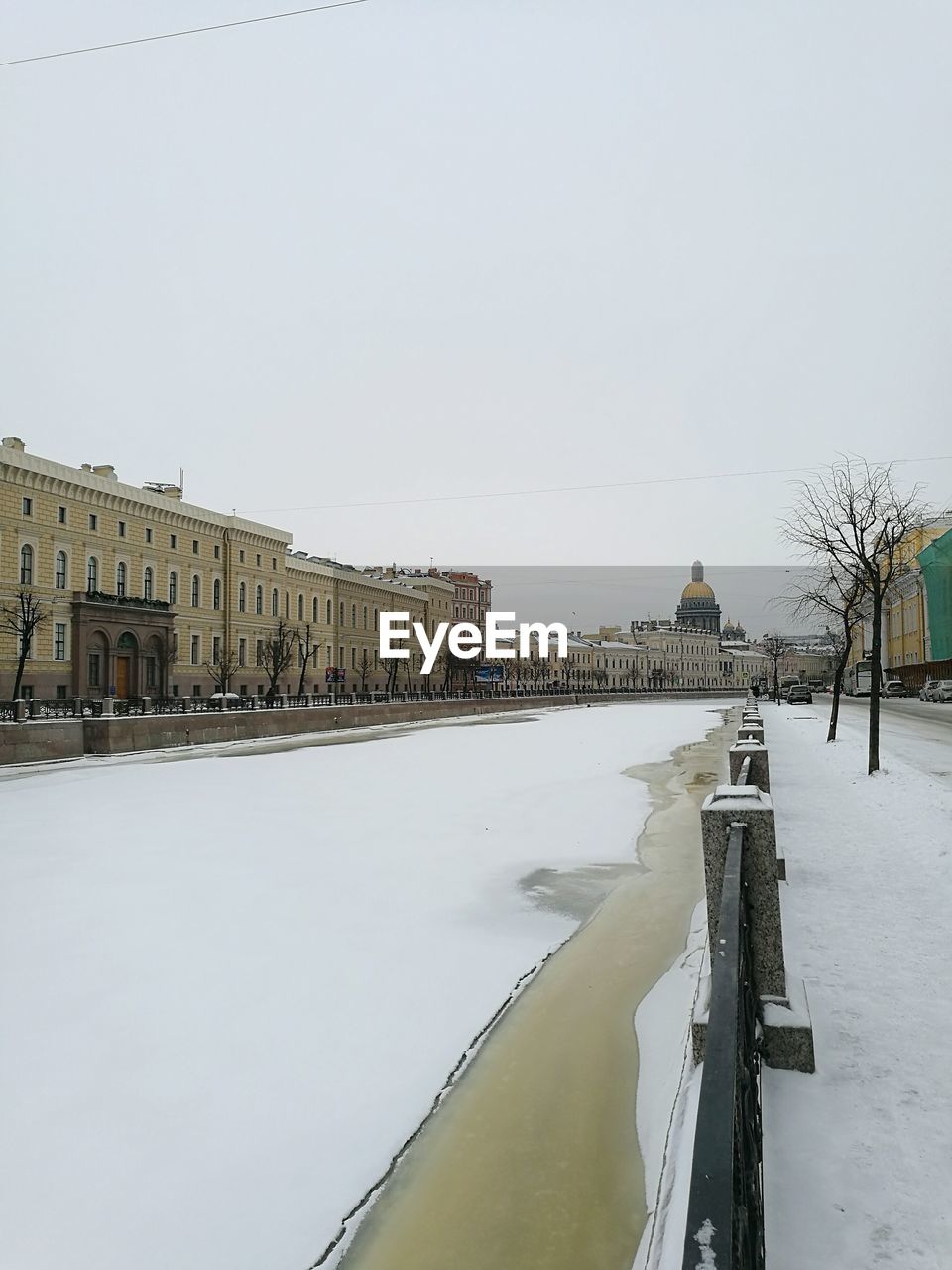 VIEW OF CITY DURING WINTER