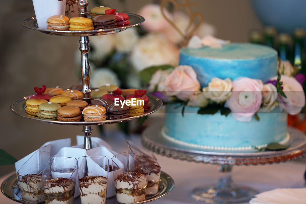 Close-up of cake on table