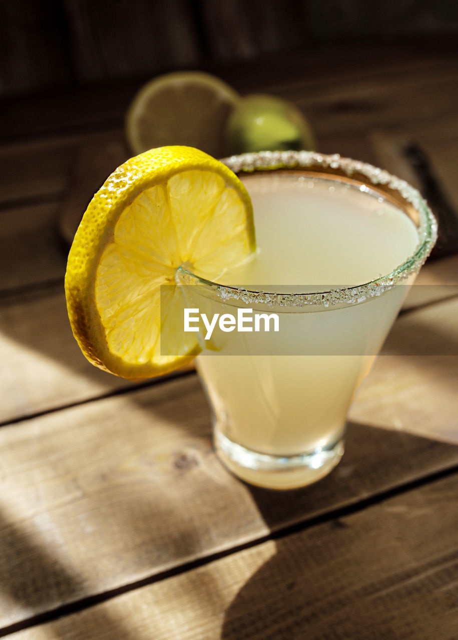 Close-up of drink on table