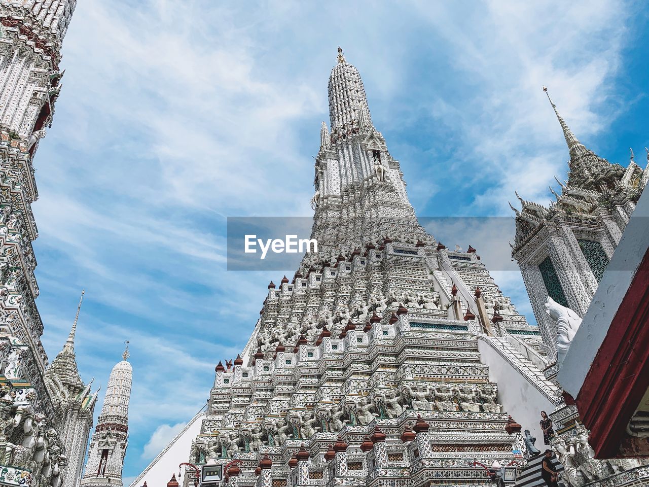 LOW ANGLE VIEW OF TEMPLE AGAINST BUILDINGS