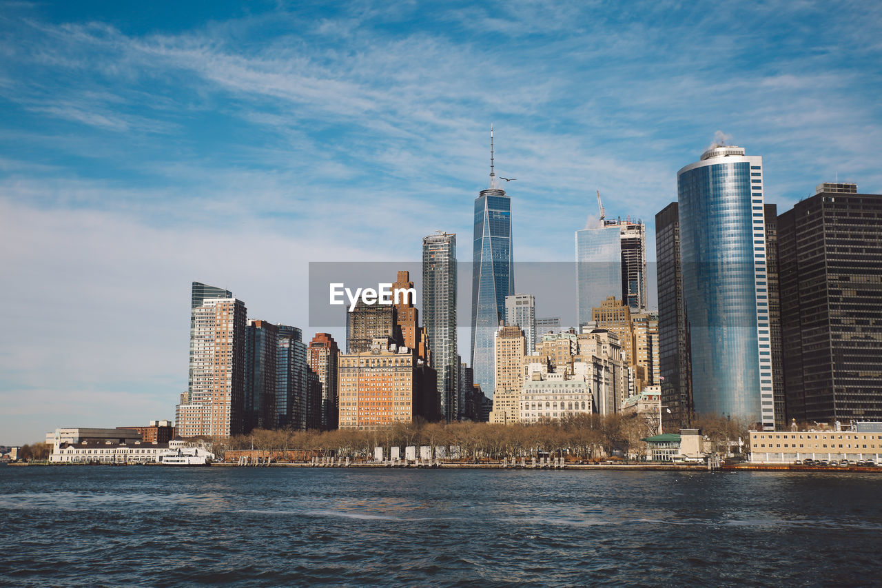 View of city at waterfront