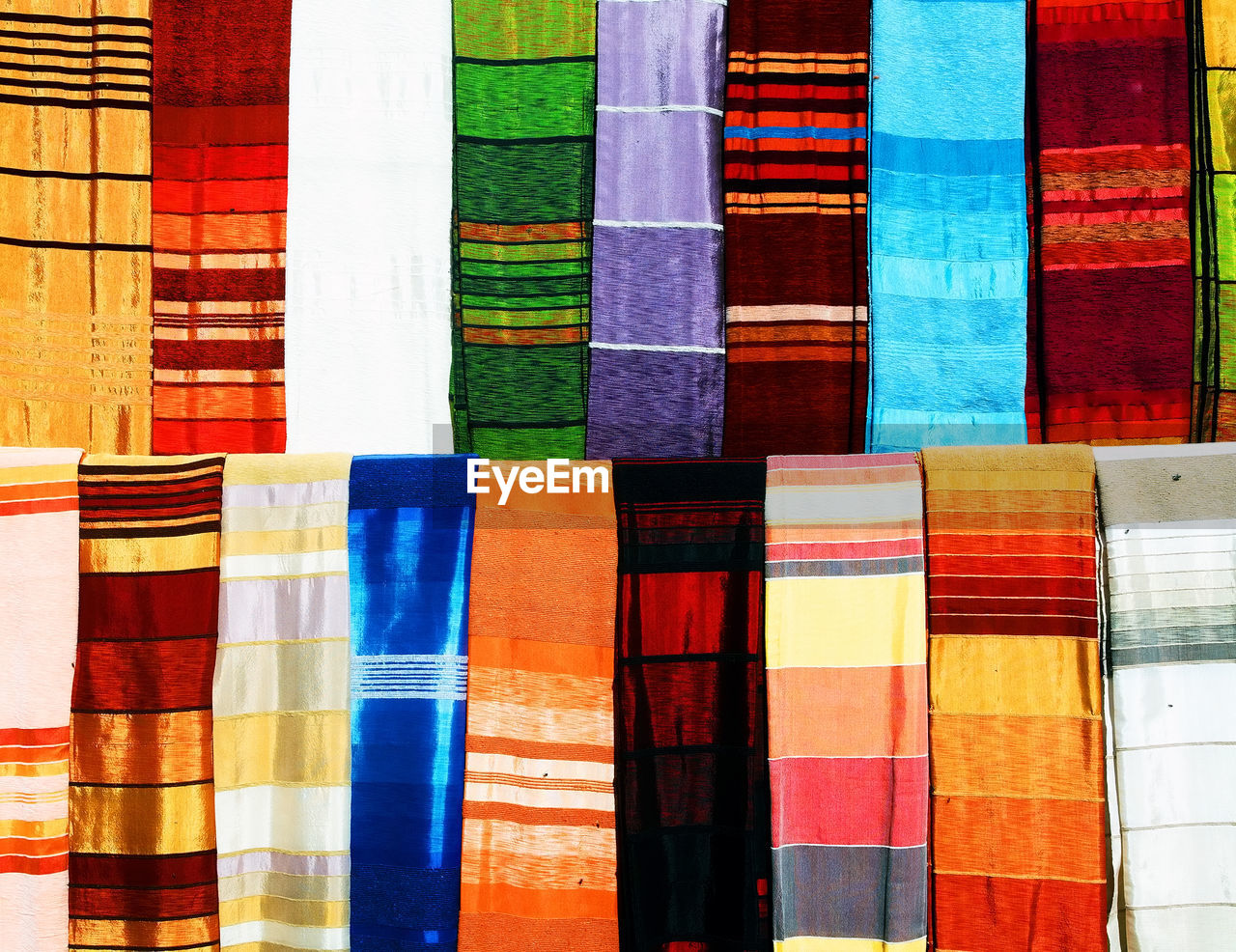 Full frame shot of fabric for sale