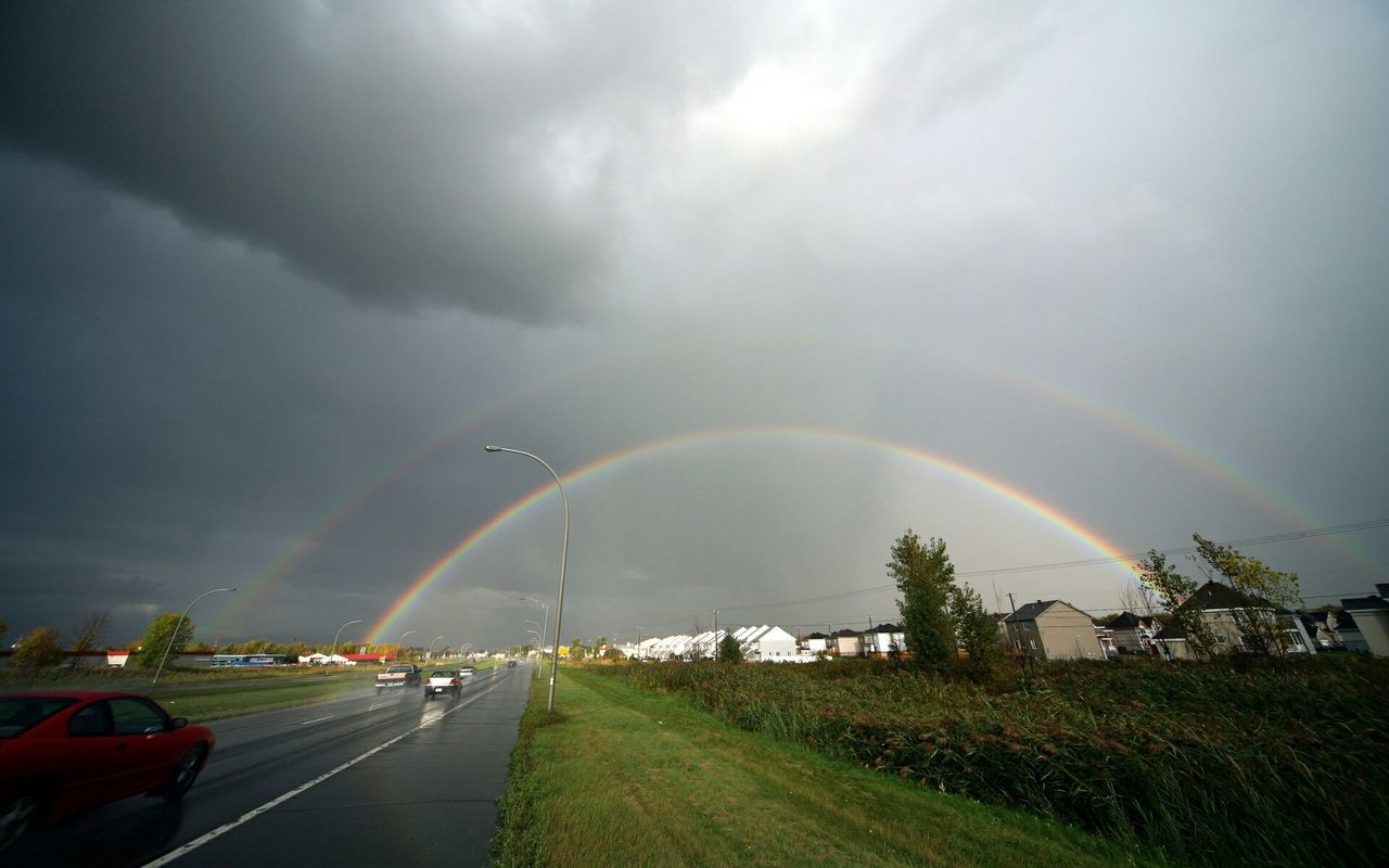 SCENIC VIEW OF ROAD AGAINST CLOUDY SKY