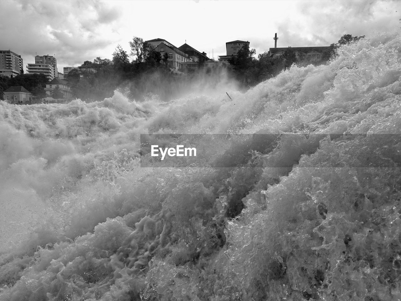 Scenic view of rhine falls