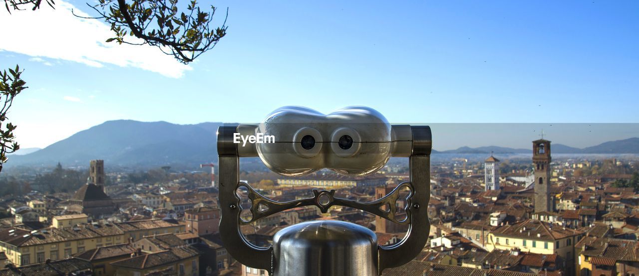 Panoramic view from guinigi tower - lucca - italy