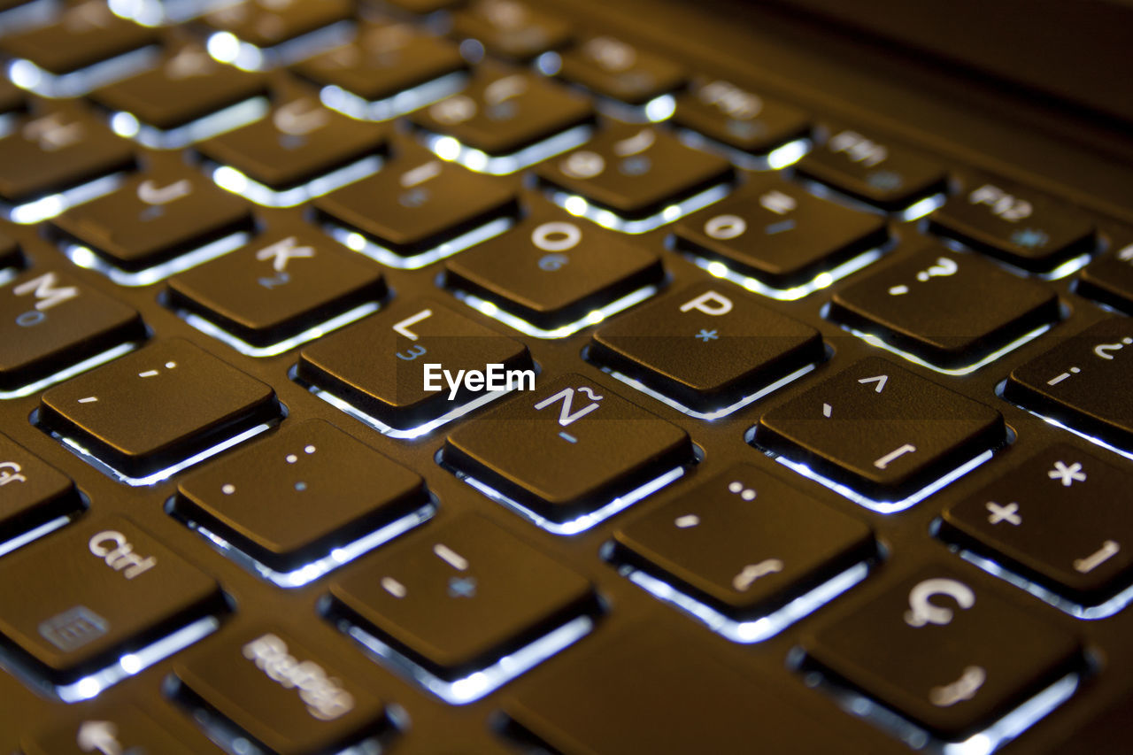 Full frame shot of computer keyboard