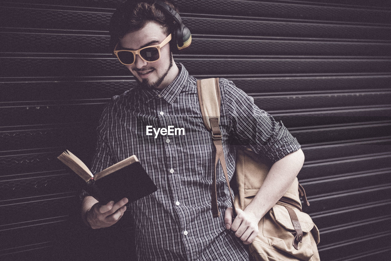 Young man wearing sunglasses