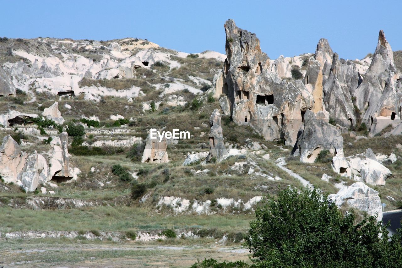 Rock formations at uchisar castle