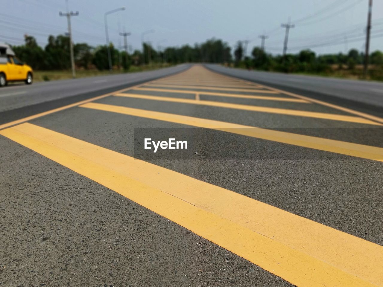 ZEBRA CROSSING ON ROAD