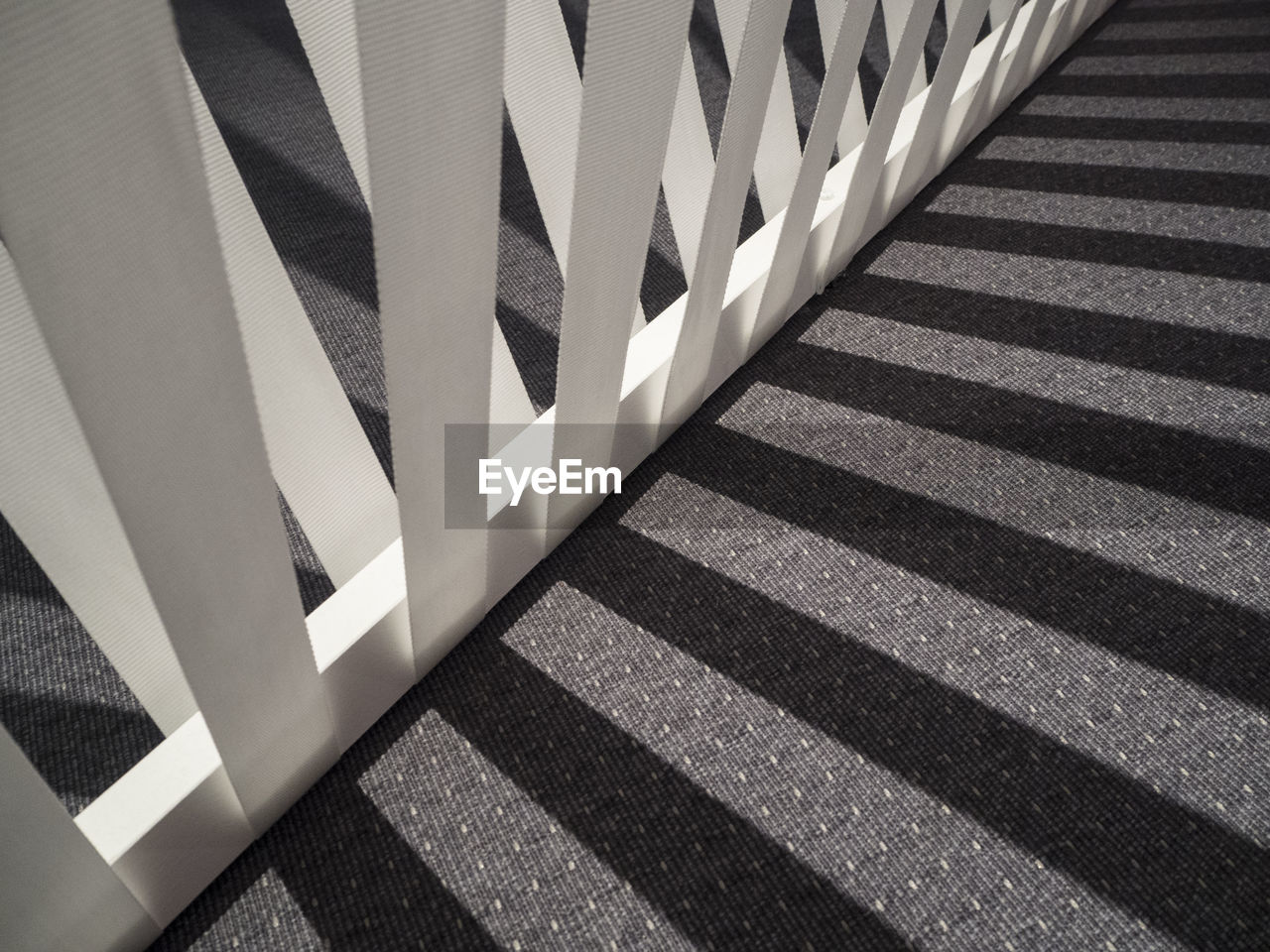 HIGH ANGLE VIEW OF ZEBRA CROSSING