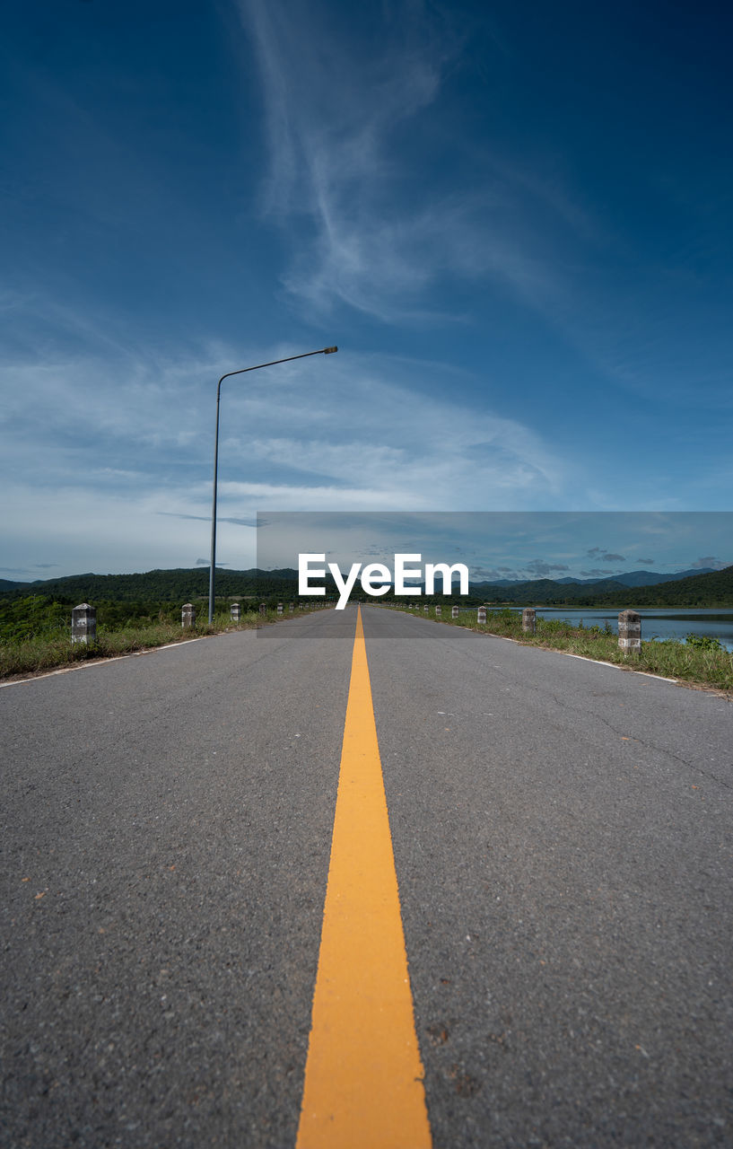 SURFACE LEVEL OF EMPTY ROAD