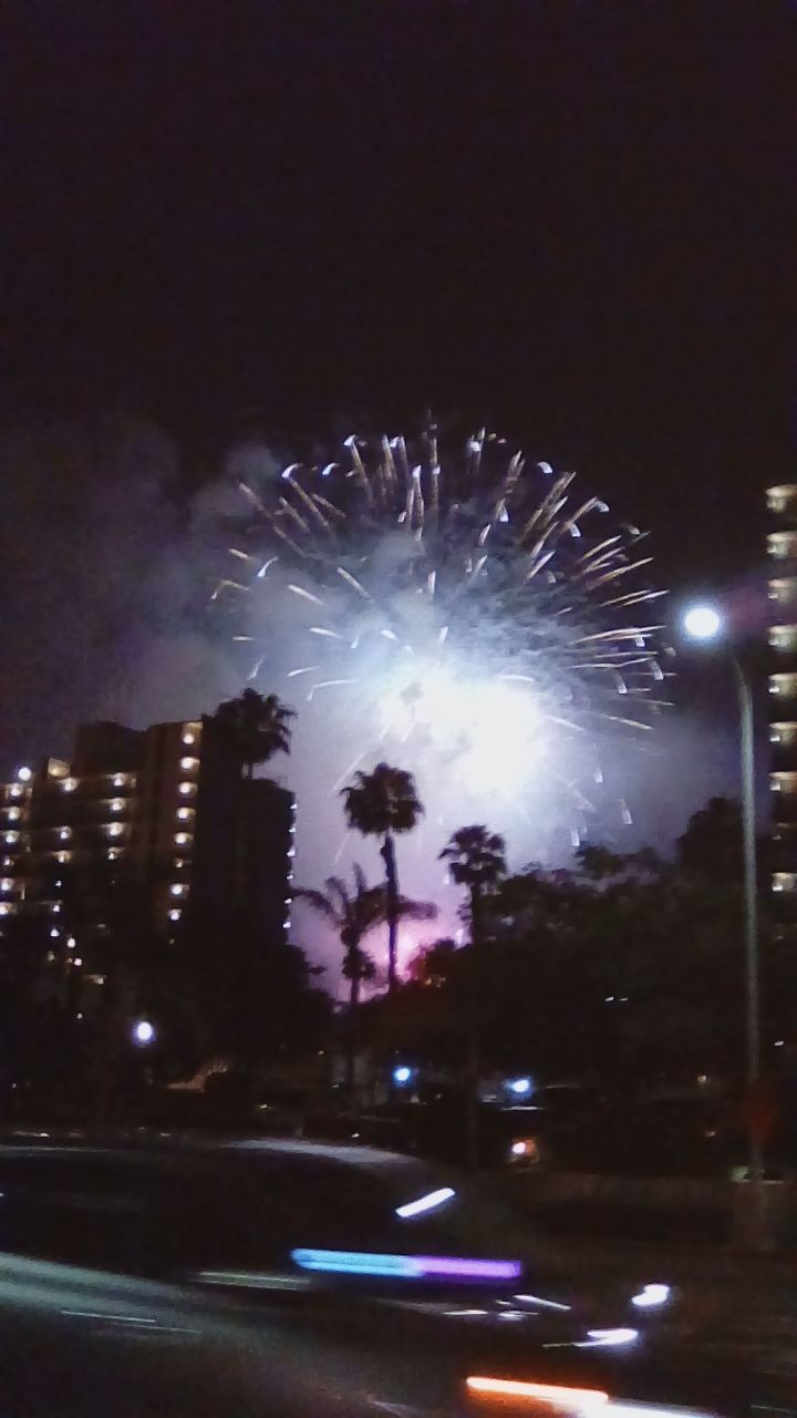 FIREWORK DISPLAY IN CITY