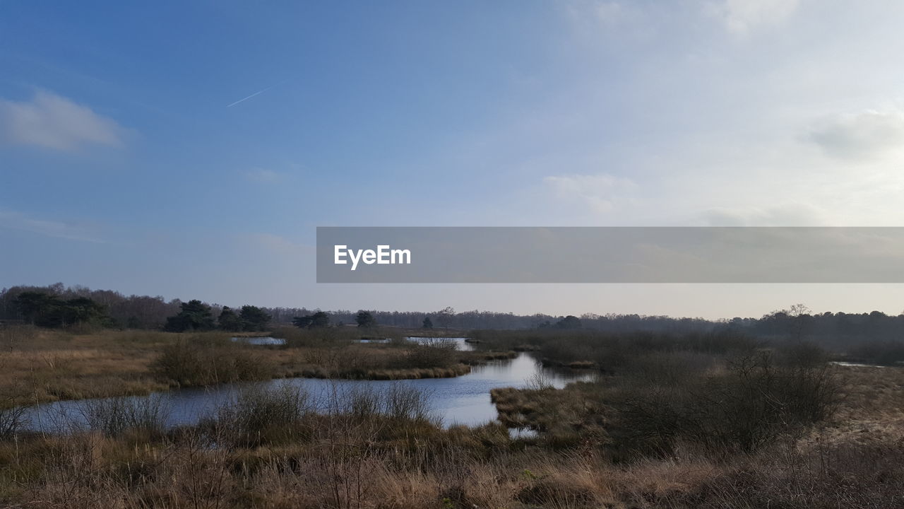 LAKE AGAINST SKY