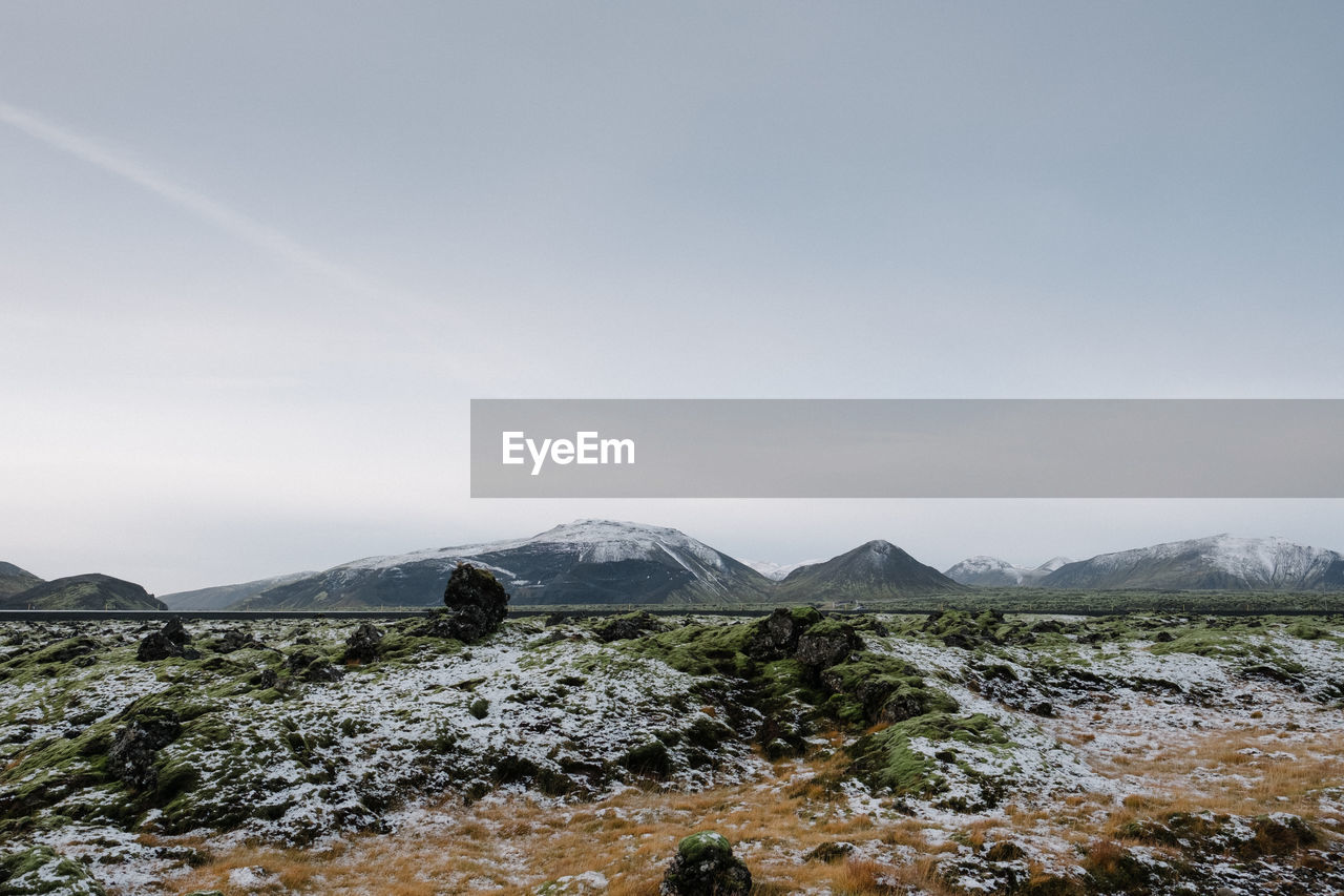 Scenic view of landscape against sky