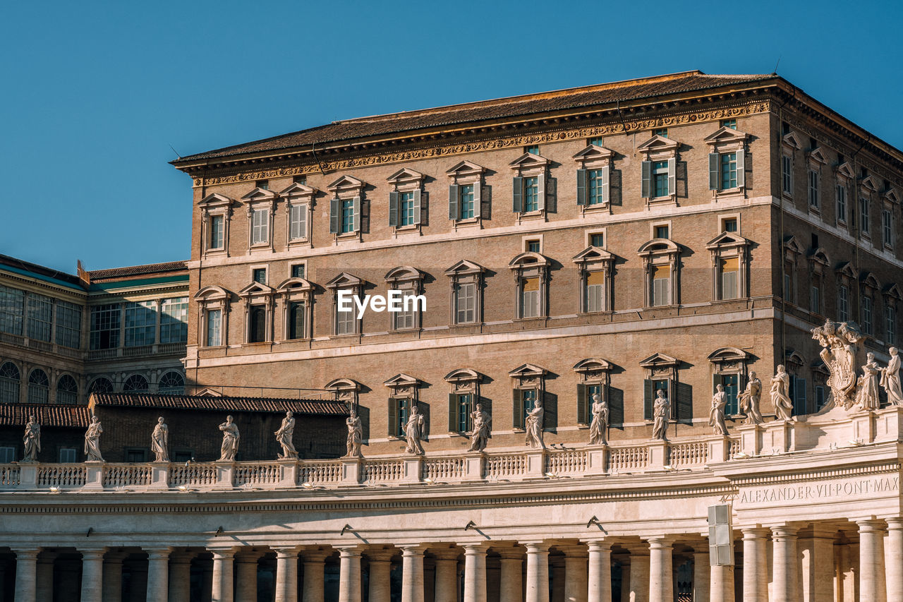 Low angle view of historic building against sky