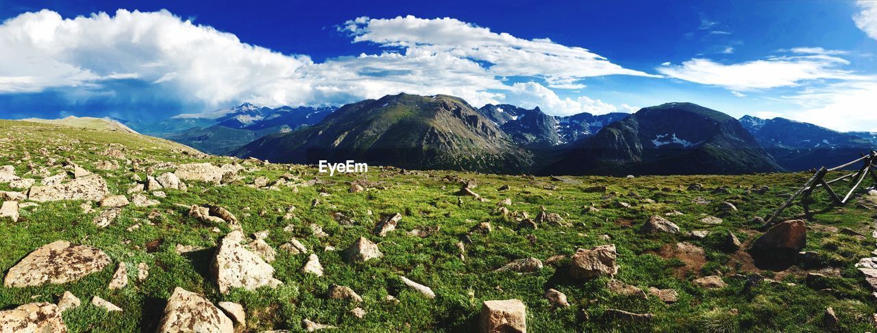 Panoramic view of landscape against sky