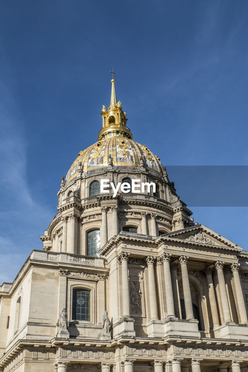 The golden dome of invalides in paris