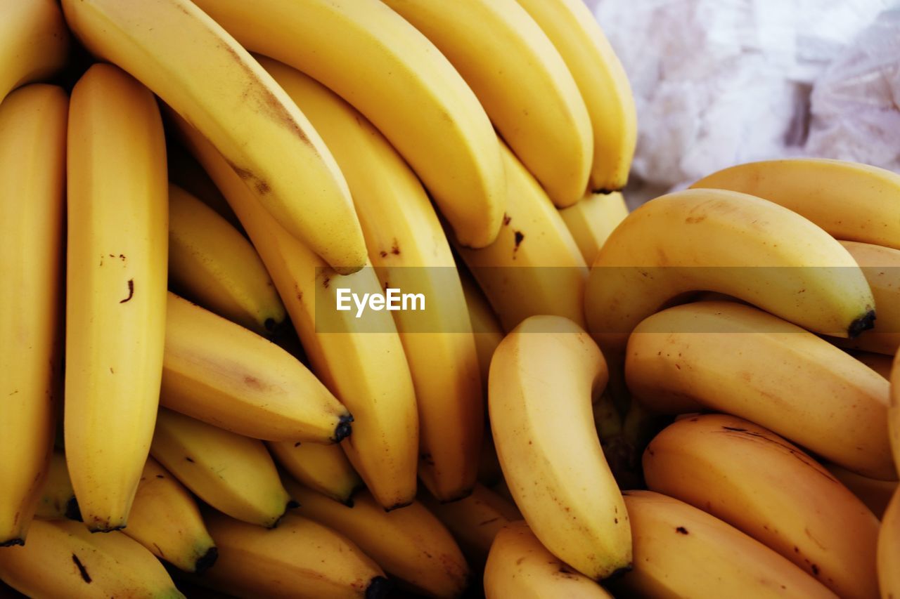 Close-up of bananas for sale at market stall