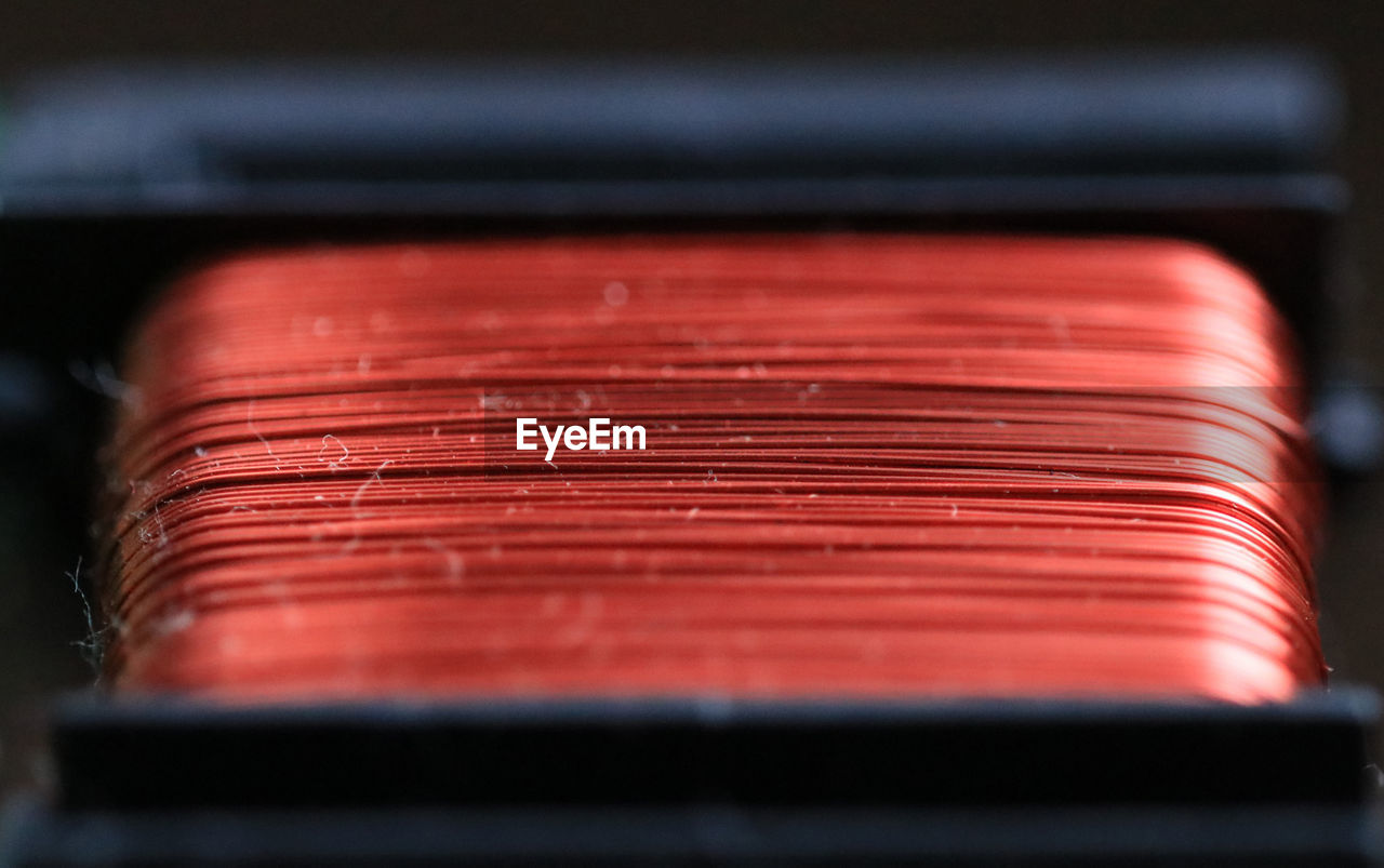 Close-up Copper Wire Dust Indoors  Magnet Metal No People Red Selective Focus
