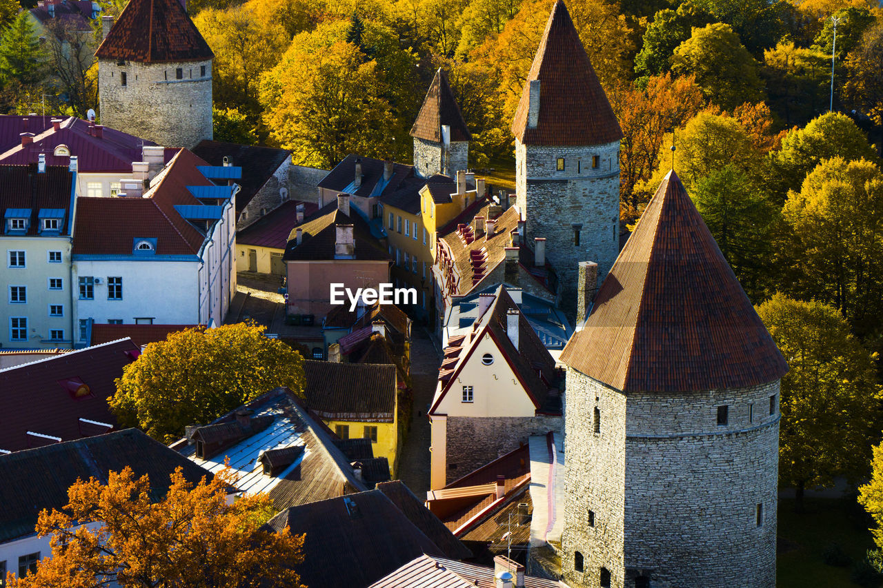 City view of wall of tallinn