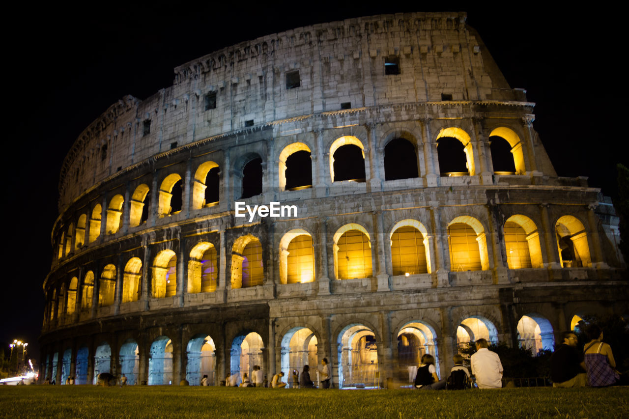 Low angle view of colosseum