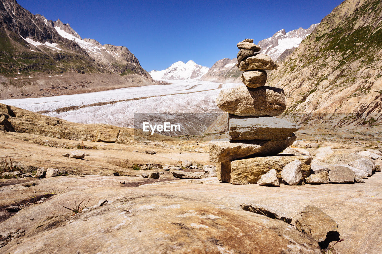 View of rock formations