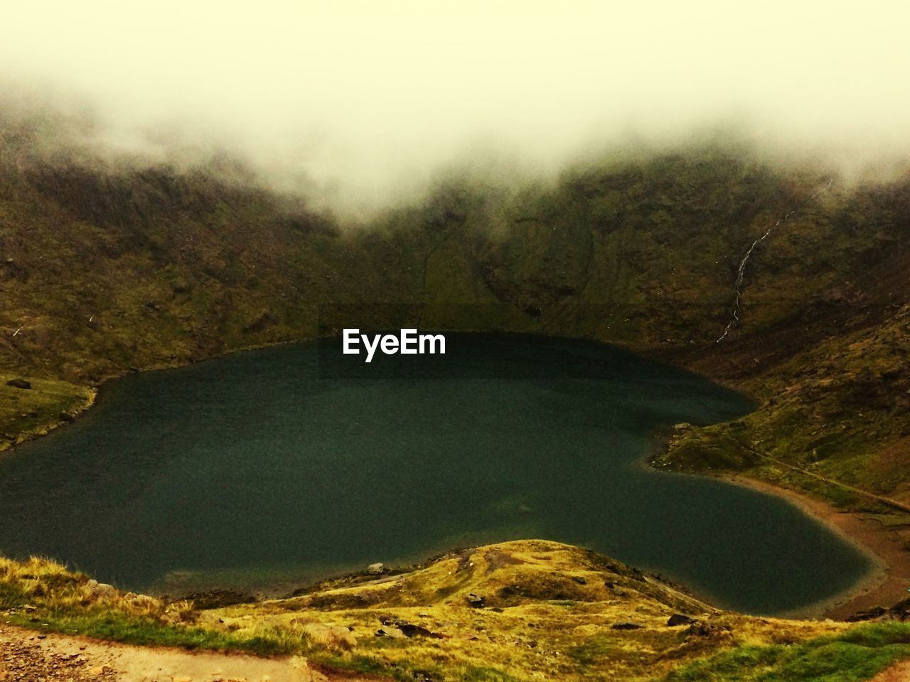 HIGH ANGLE VIEW OF LANDSCAPE AND MOUNTAIN