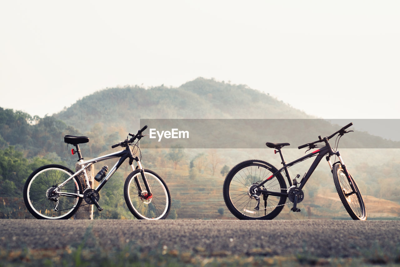 Two bicycles outdoors