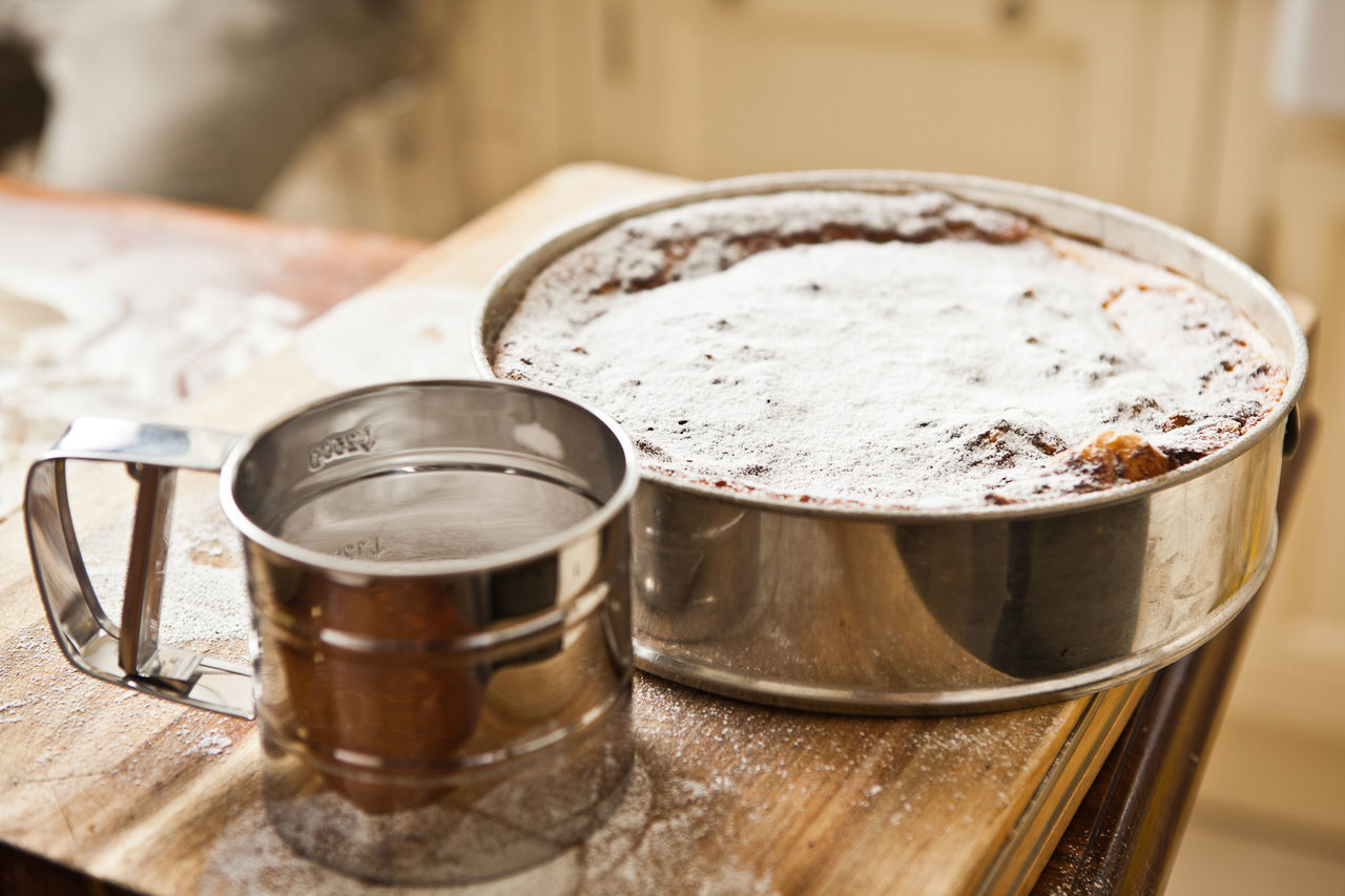 Close-up of cake on table