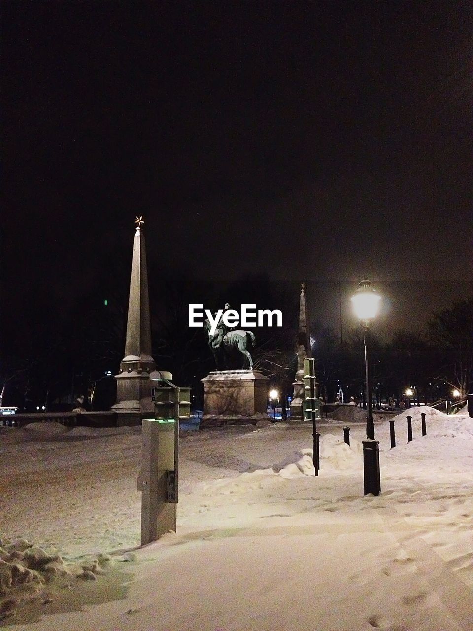 VIEW OF ILLUMINATED STREET LIGHT