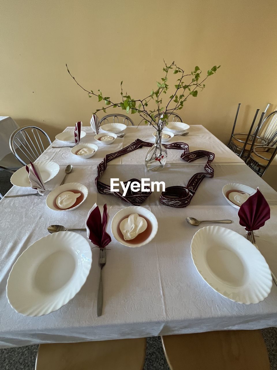 table, food and drink, high angle view, household equipment, indoors, food, plate, cup, tableware, drink, no people, white, kitchen utensil, directly above, still life, eating utensil, crockery, art, mug, flower, place setting, fork, arrangement, setting, glass, drinking glass, nature, coffee cup, porcelain, refreshment, spoon, lifestyles