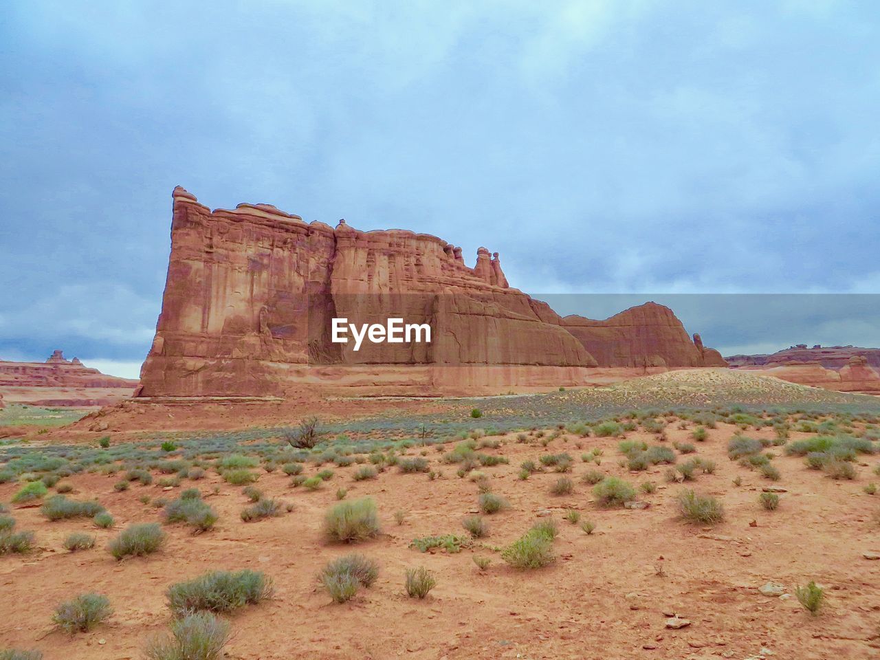 Rock formations in a desert