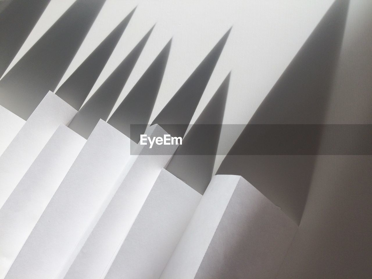 Low angle view of folded paper