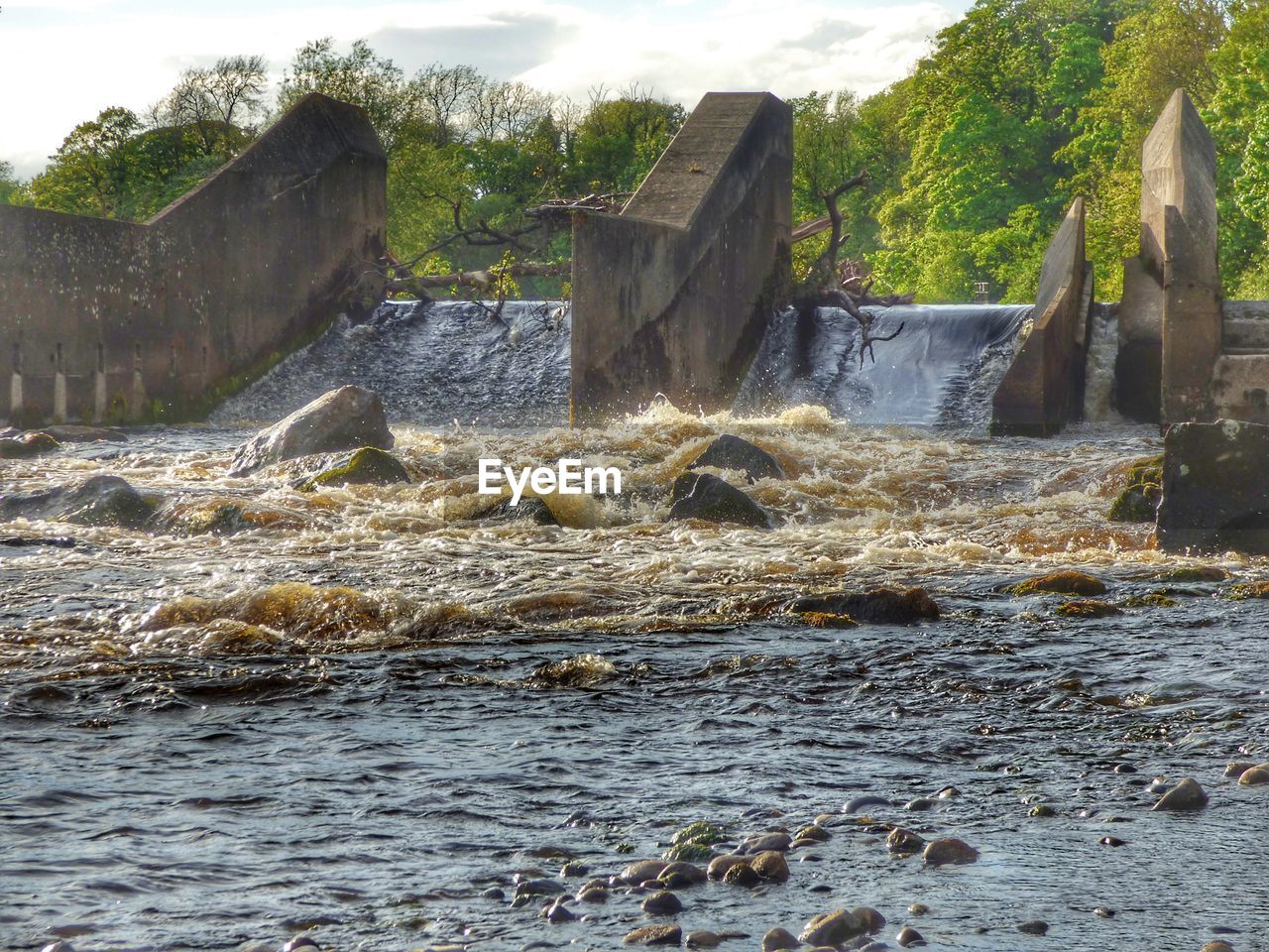 WATER FLOWING IN RIVER