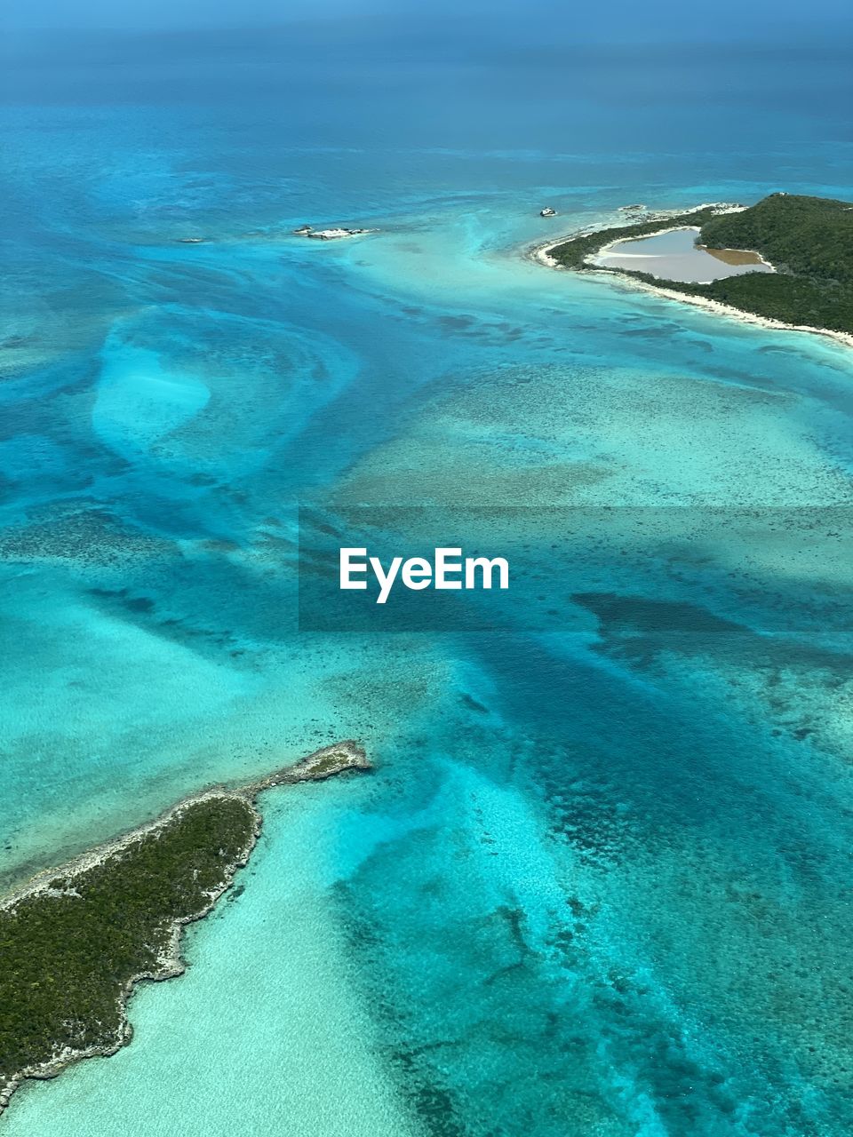 HIGH ANGLE VIEW OF SEA AND ROCKS