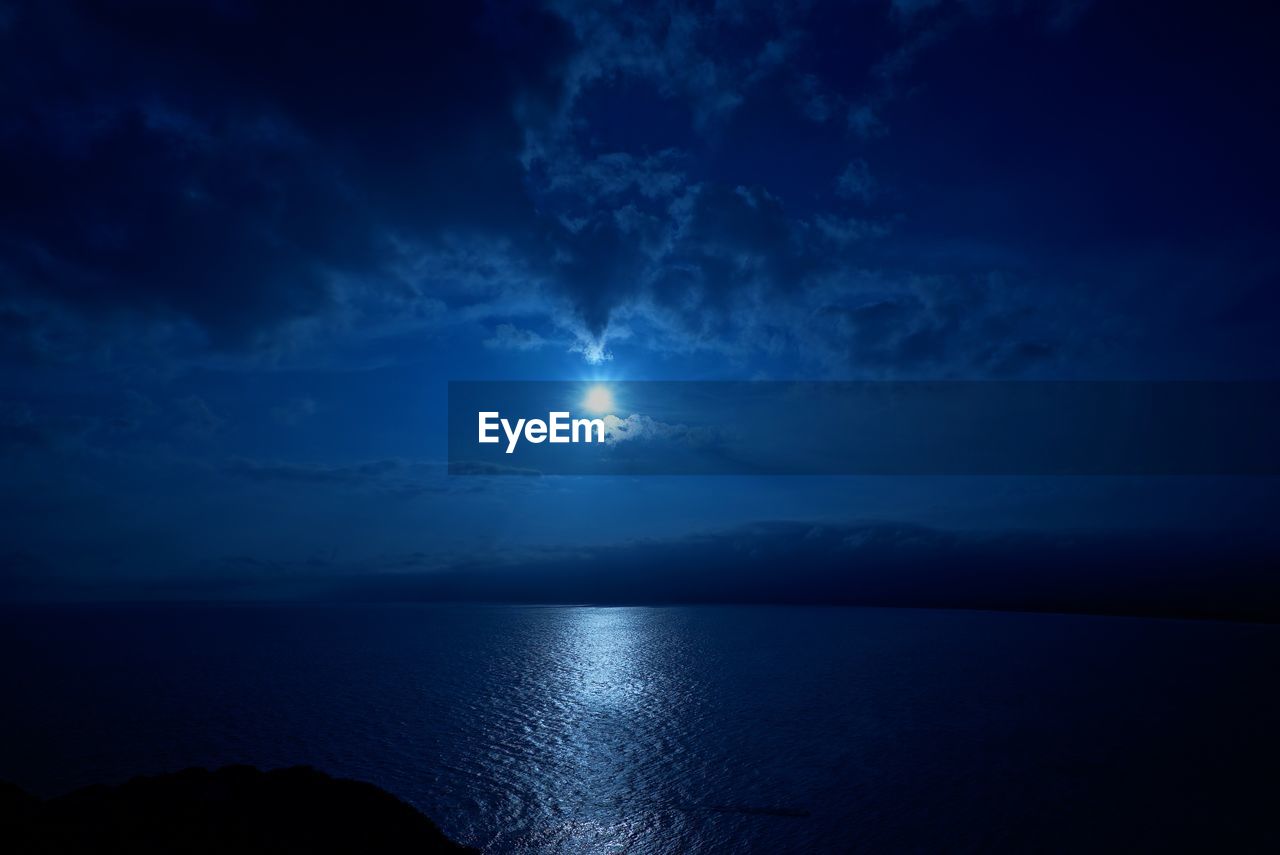 SCENIC VIEW OF SEA AGAINST BLUE SKY