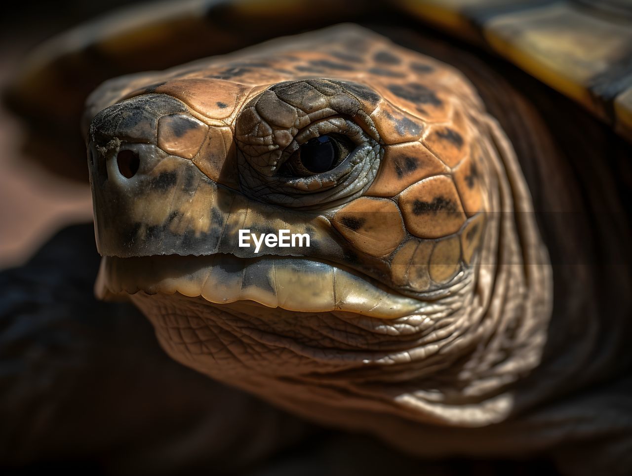 high angle view of turtle