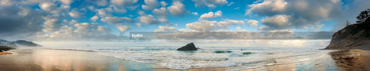 Panoramic view of sea against sky