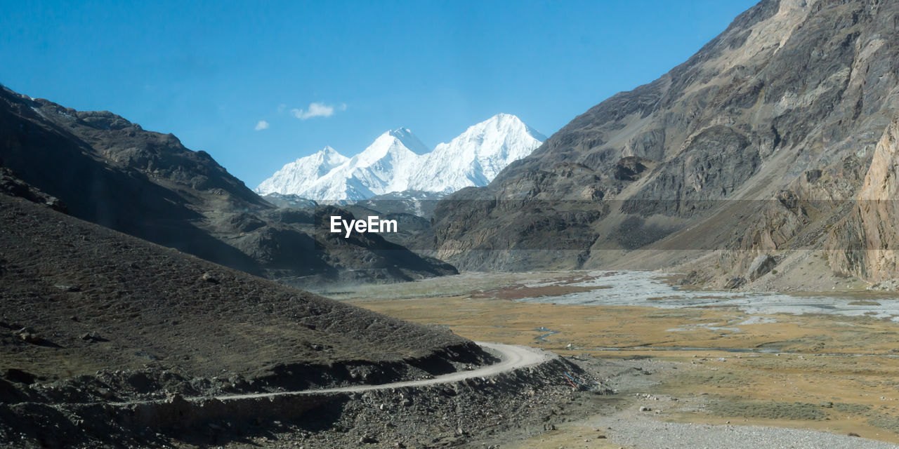 SCENIC VIEW OF SNOWCAPPED MOUNTAIN AGAINST SKY