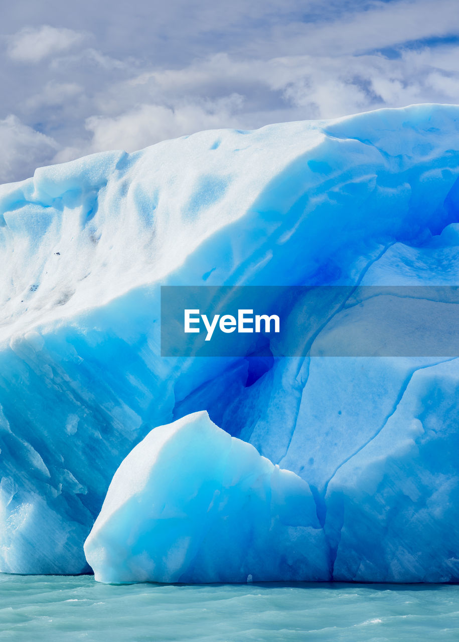 AERIAL VIEW OF FROZEN LANDSCAPE