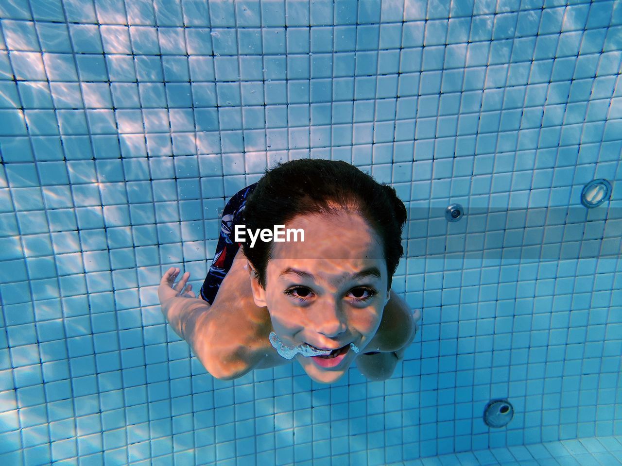 Portrait of woman in swimming pool