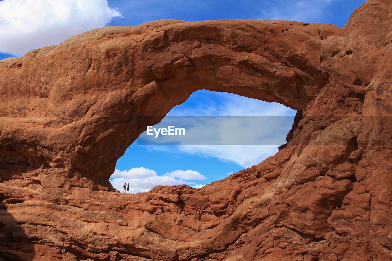 rock formations against sky