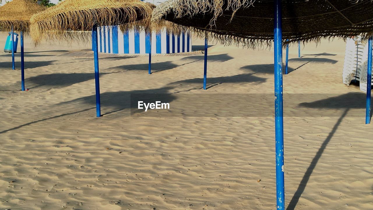 Sunshades on beach