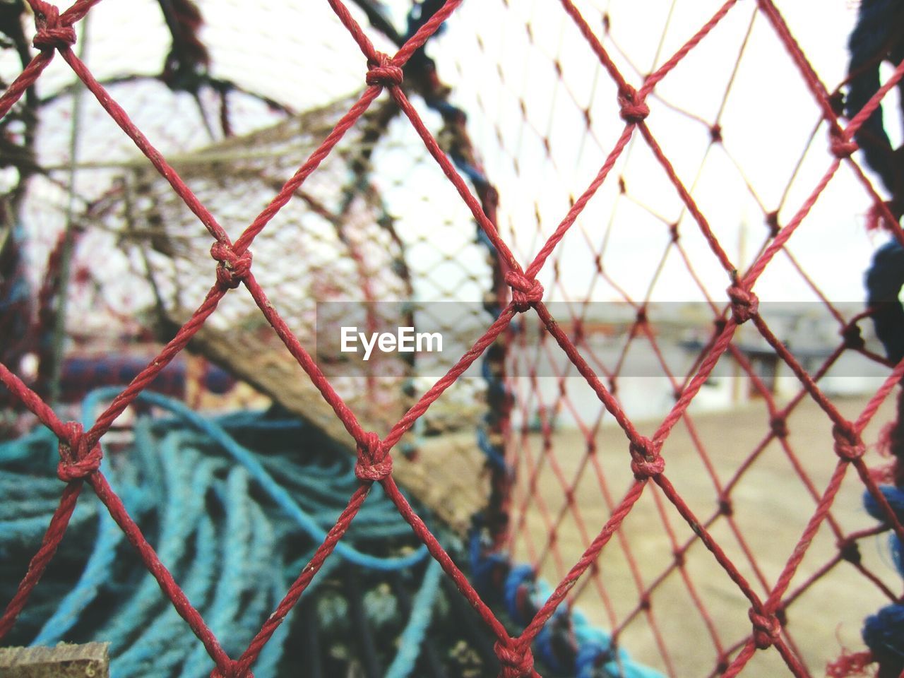 Full frame shot of chainlink ropes