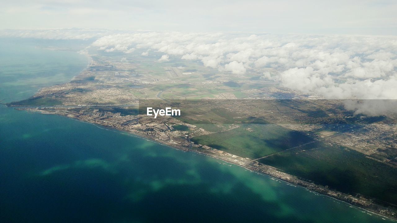 Aerial view of landscape