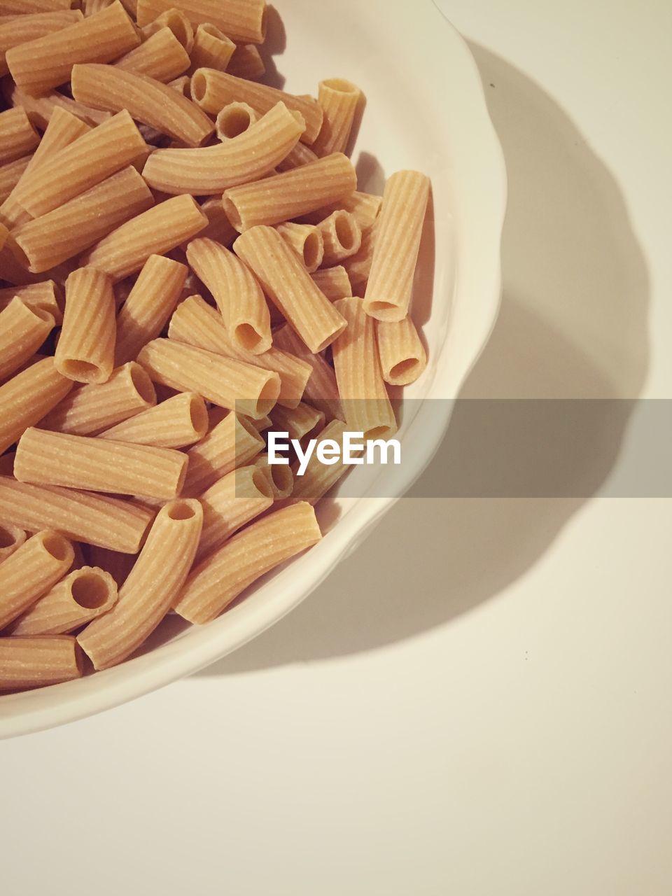 Close-up of pasta in plate on table