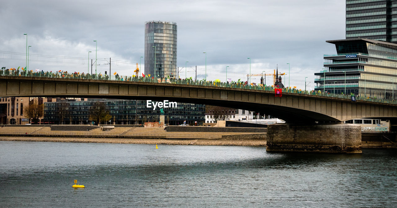 BRIDGE OVER RIVER IN CITY