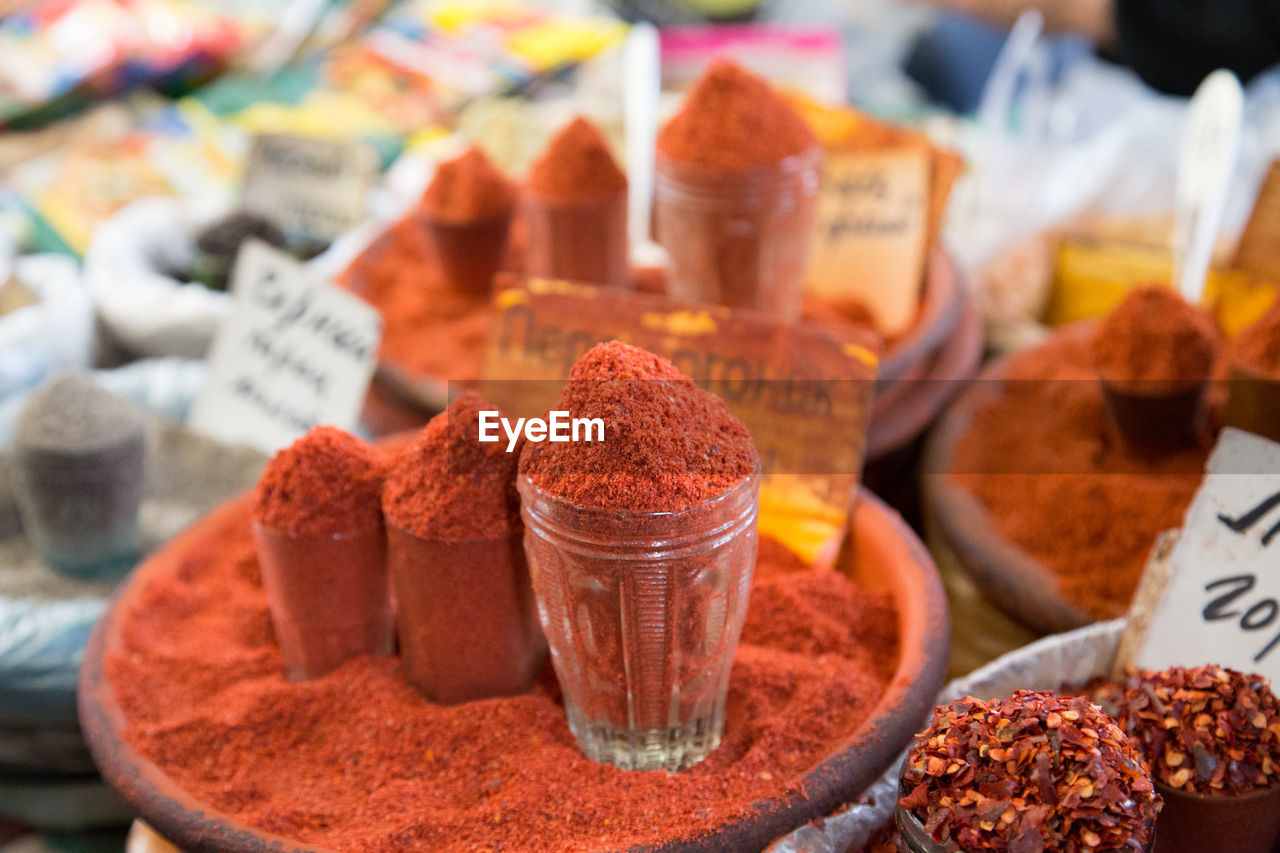 close-up of food for sale at market stall