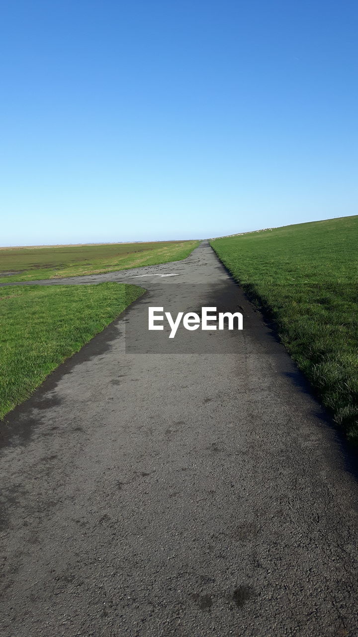 DIRT ROAD ALONG LANDSCAPE