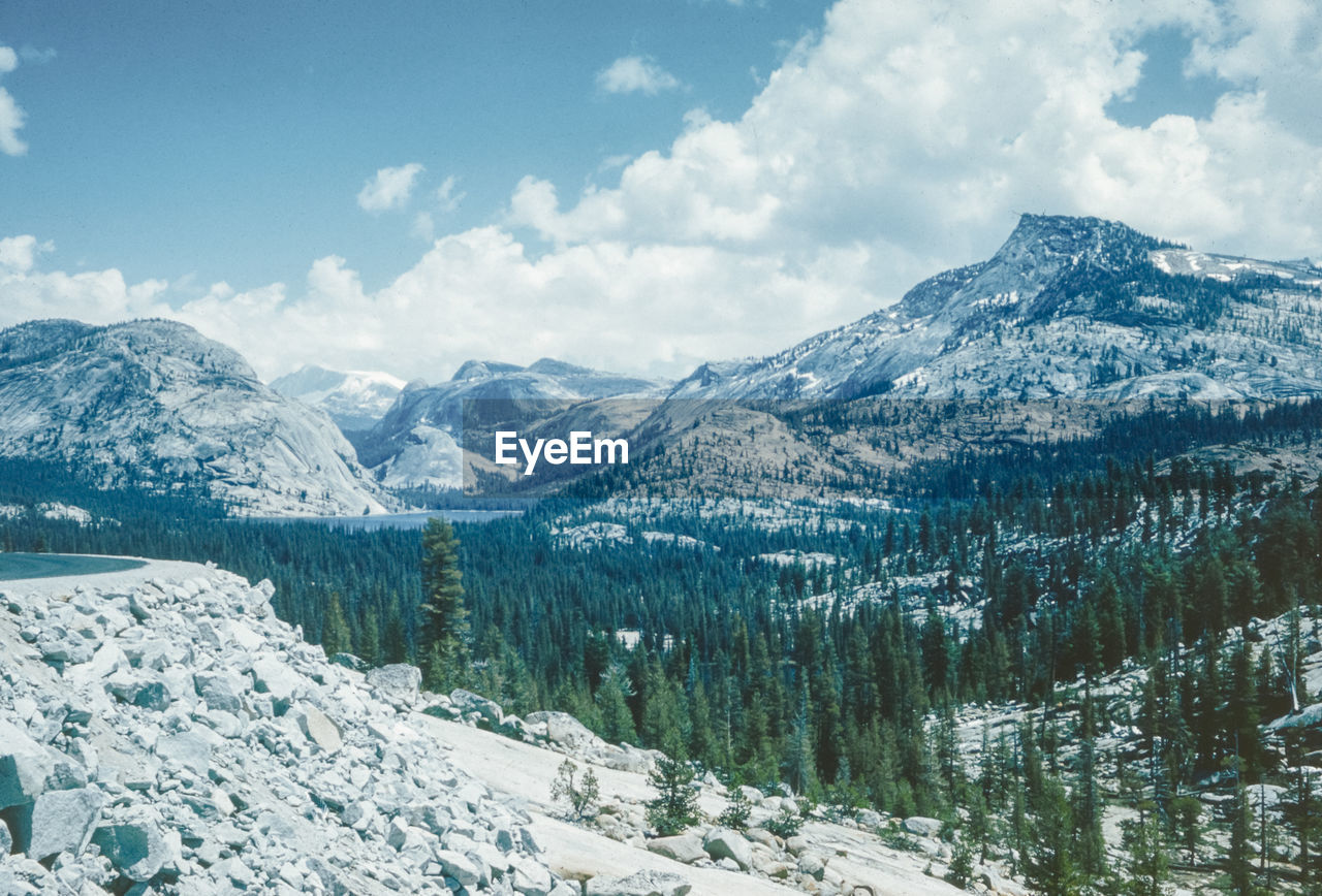 panoramic view of snowcapped mountains against sky